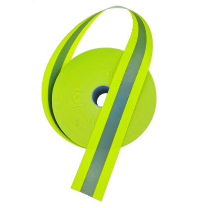 Reflektierende Streifen zum Aufnähen kombiniert - feuerfestes - Breite 50 mm Packung 1 m